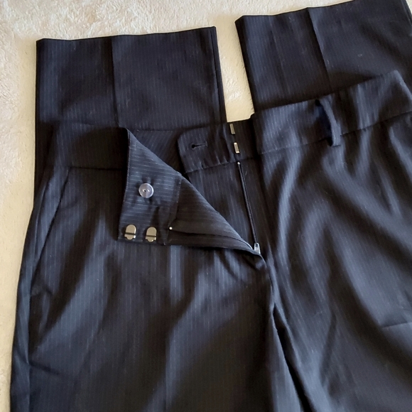 🌺 NWT Ann Taylor LOFT Black Pinstripe Dress Pants - Picture 5 of 10